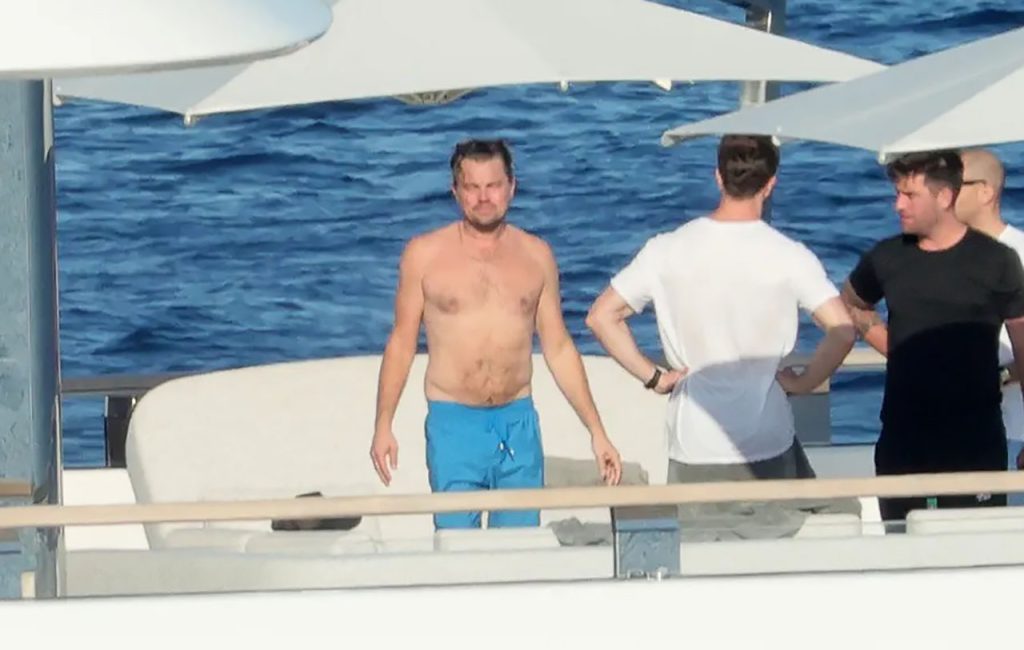 Leonardo DiCaprio Sunbathing On A Yacht In Sardinia SexCelebrity