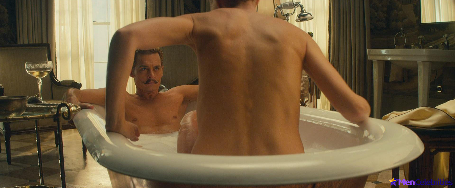 Johnny Depp nude movie scenes.