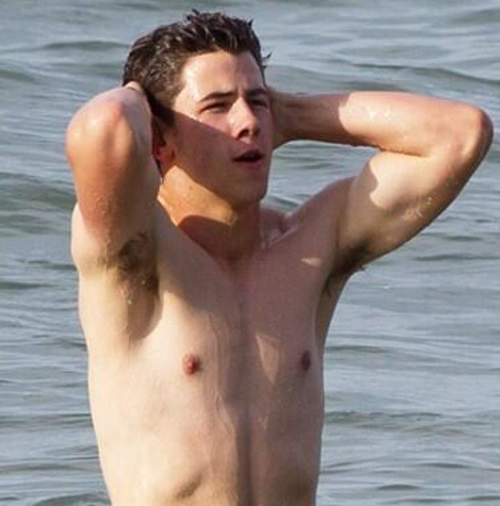 Nick Jonas jerk off penis naked