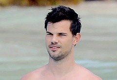 Taylor Lautner shirtless beach