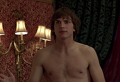 Ashton Kutcher shirtless