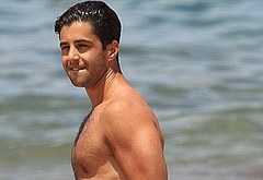 Josh Peck shirtless beach
