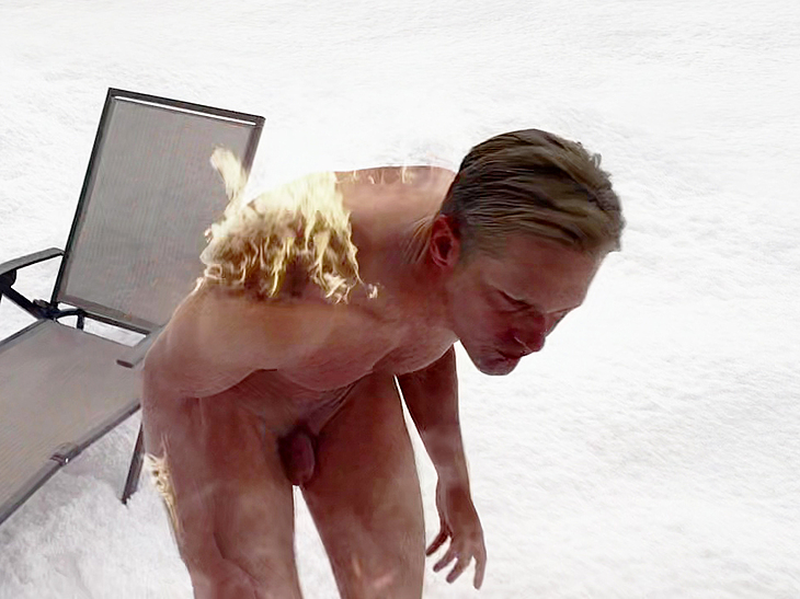 Alexander Skarsgard nude penis video.
