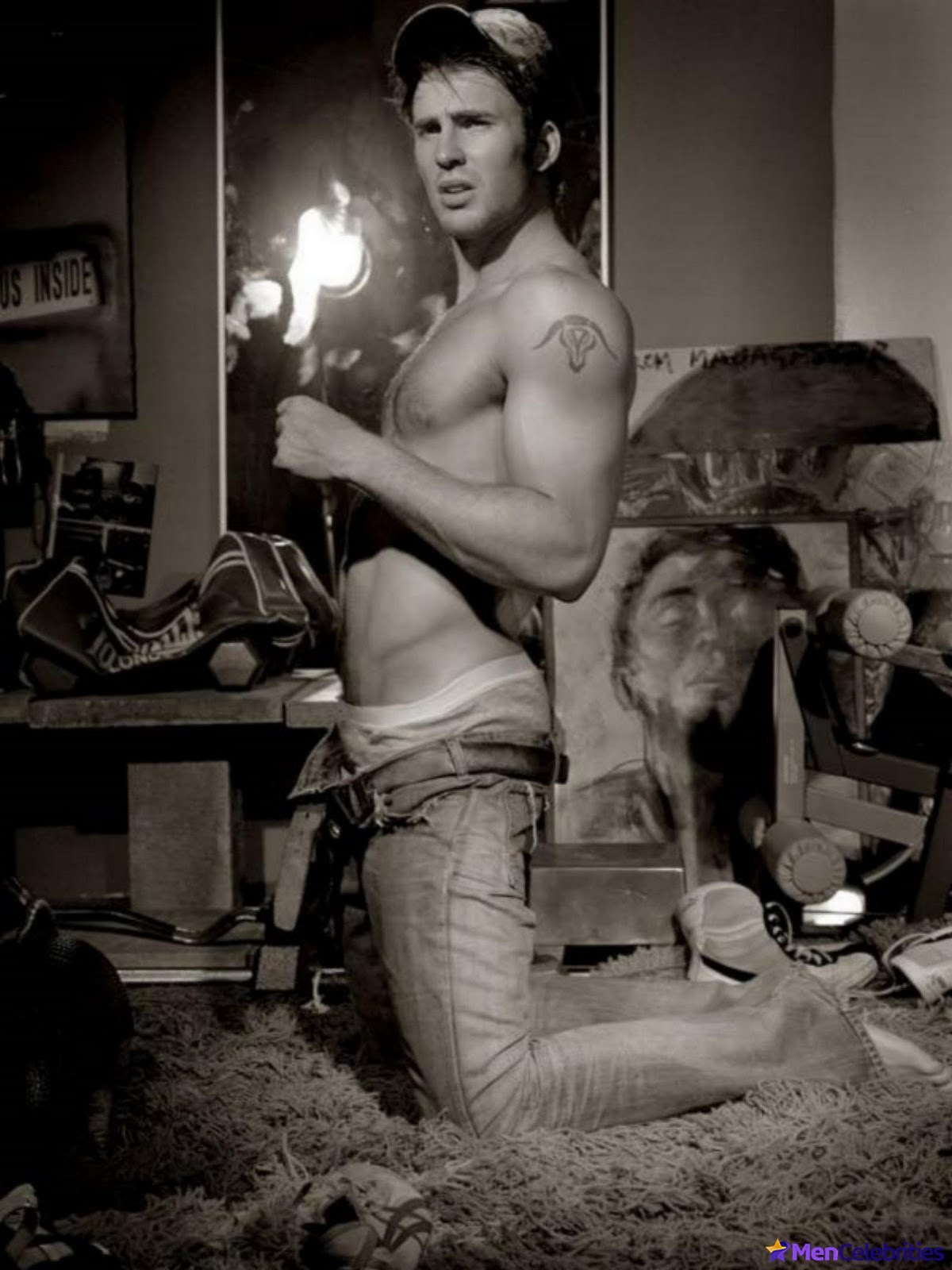 Chris Evans sexy photoshoots.