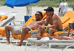 Matthew McConaughey sunbathing nude beach