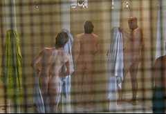 Joseph Morgan nude in shower