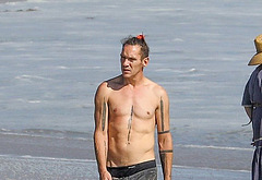 Jonathan Rhys Meyers bulge on beach