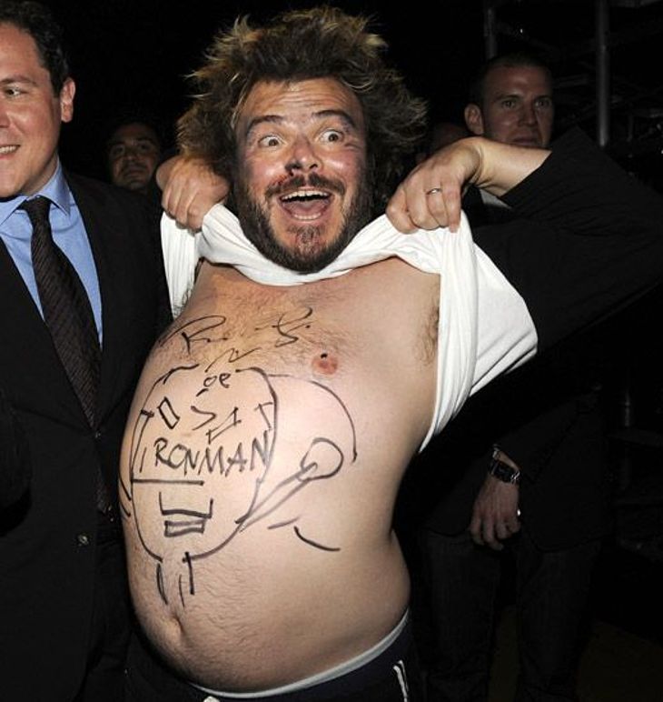 Jack Black shirtless and oops pics.