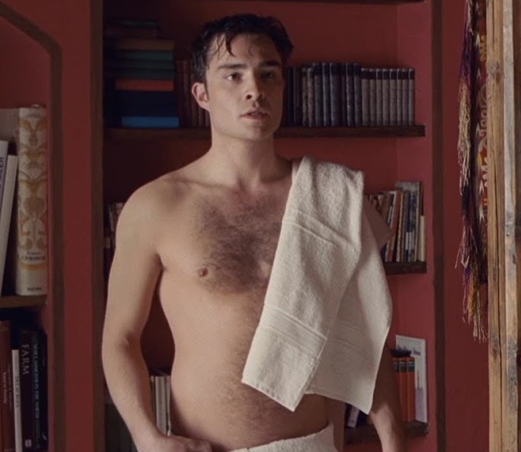 Ed Westwick caught naked