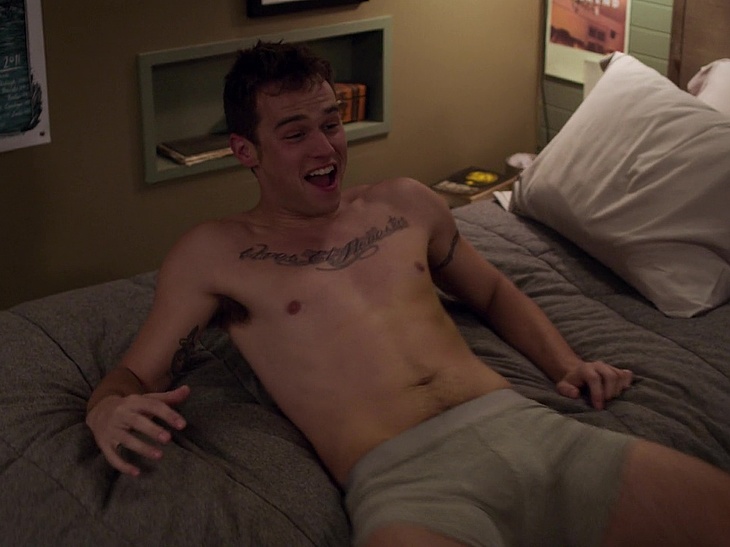 Brandon Flynn dick nude scenes.