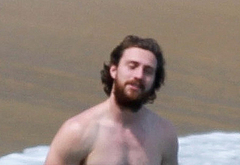 Aaron Taylor-Johnson nudity on beach