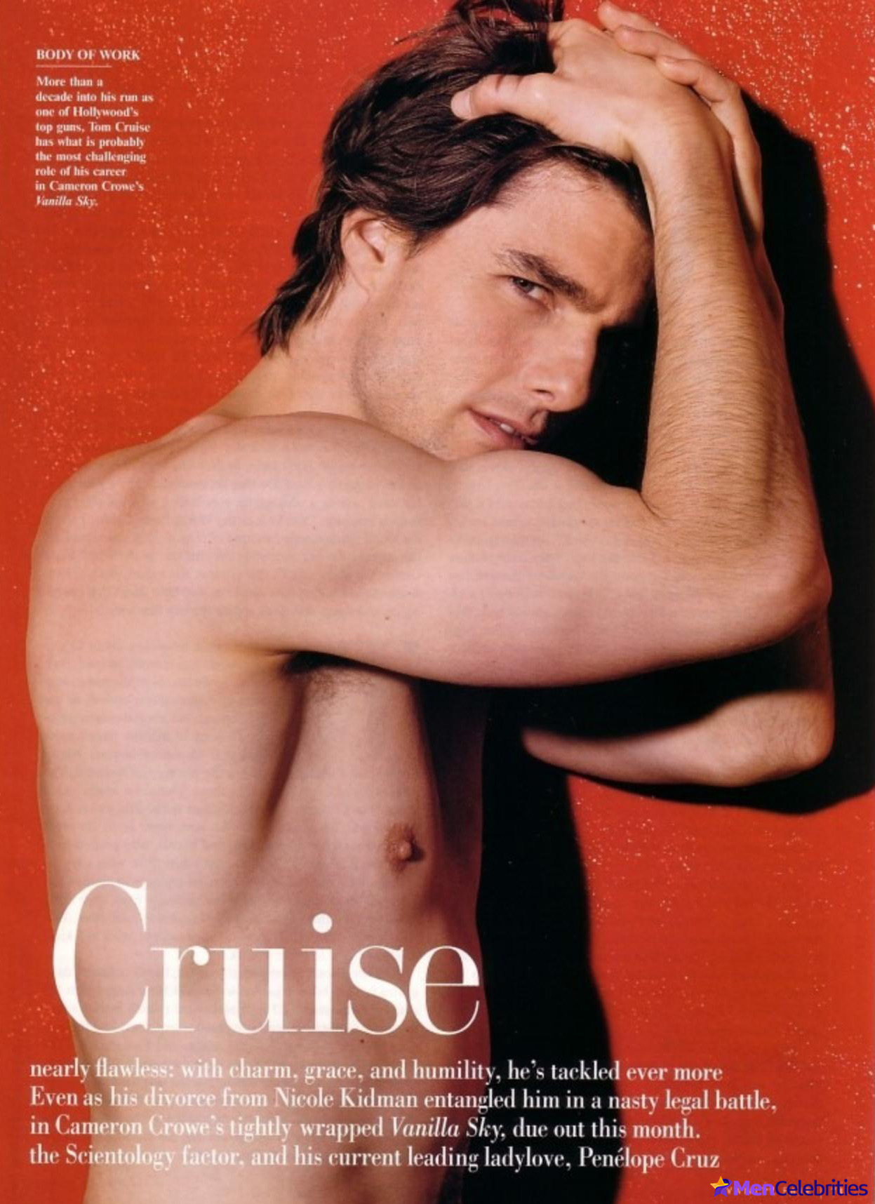 Tom Cruise shirtless photoshoots.