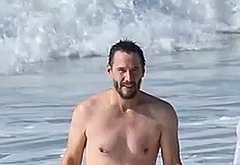 Keanu Reeves shirtless