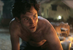 Penn Badgley shirtless movie scenes