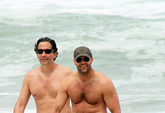 Jason Statham shirtless on beach