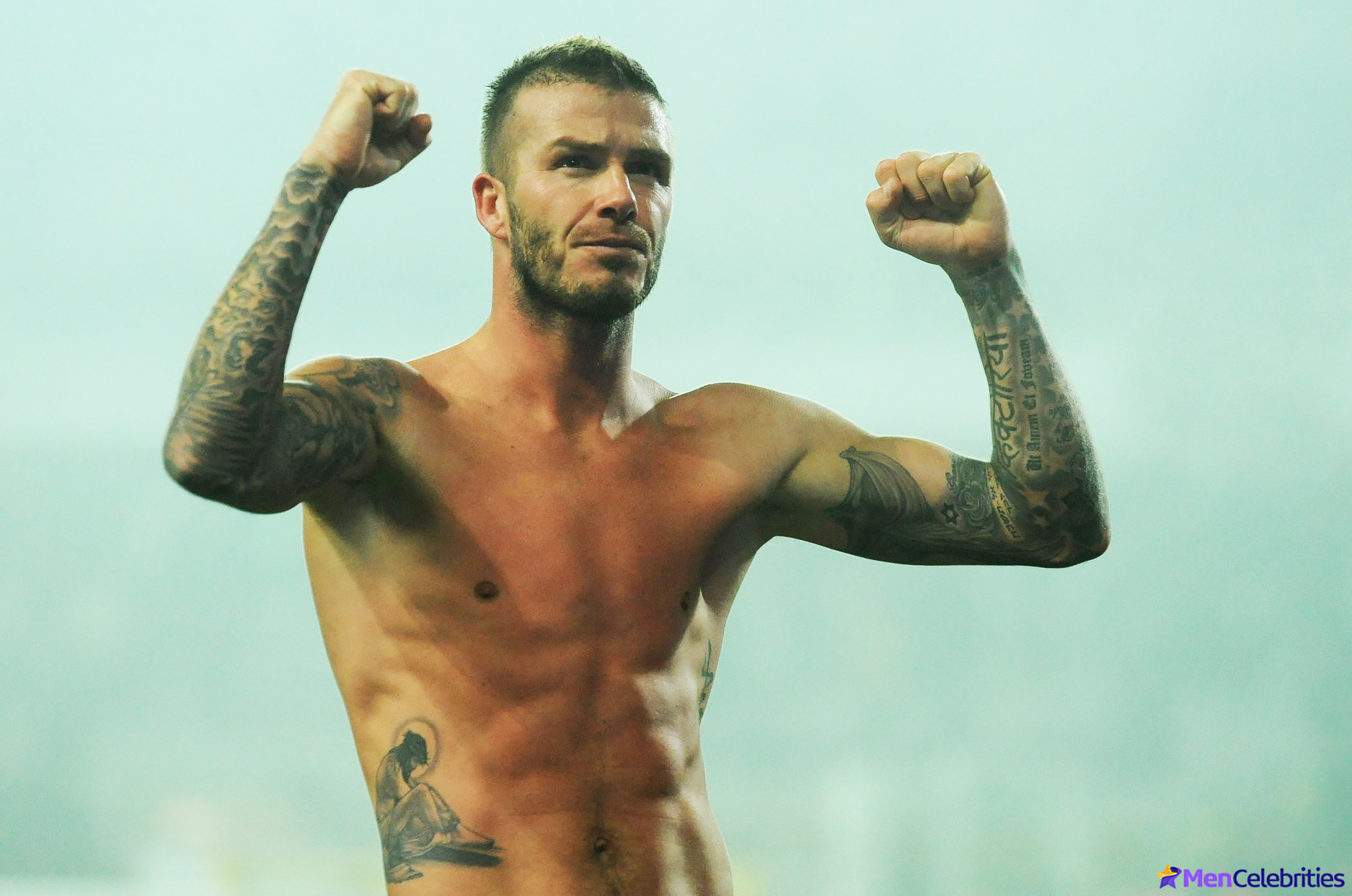 David Beckham nude penis photos.