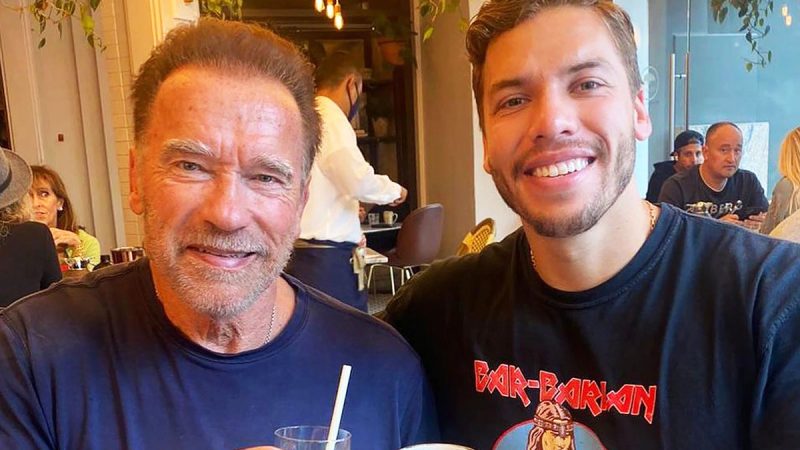 Joseph Baena got close to his dad Arnold Schwarzenegger