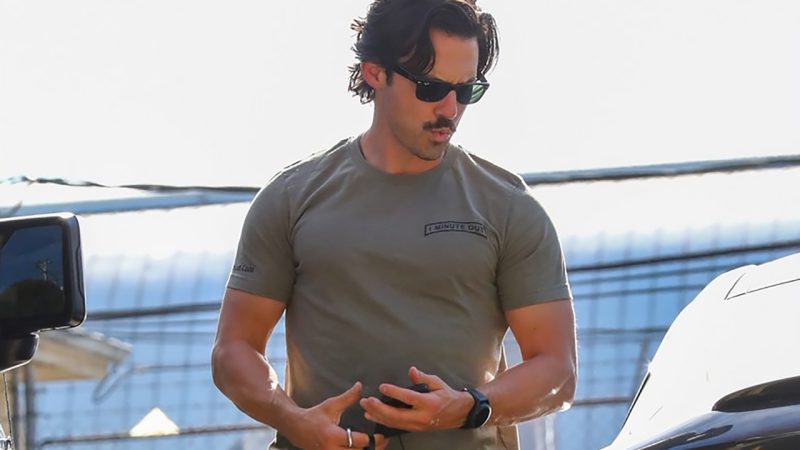 Milo Ventimiglia showed off his great physical shape as he left the gym
