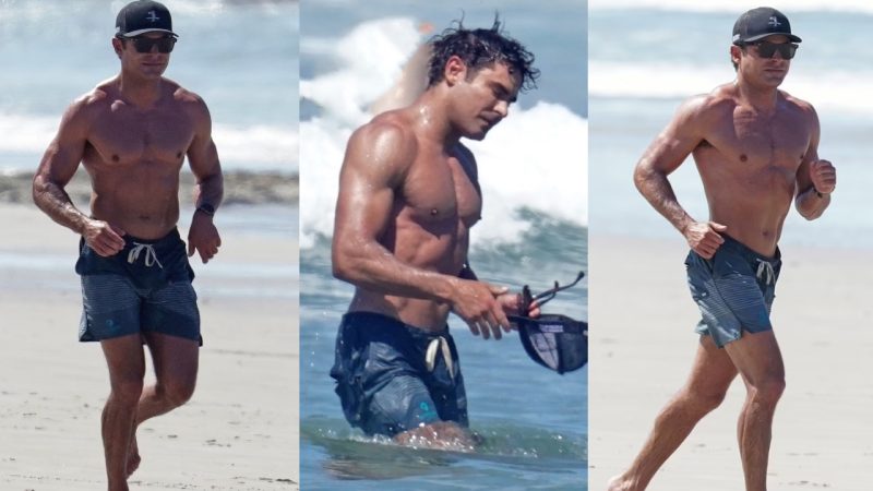 Zac Efron shows off his great physique in Costa Rica