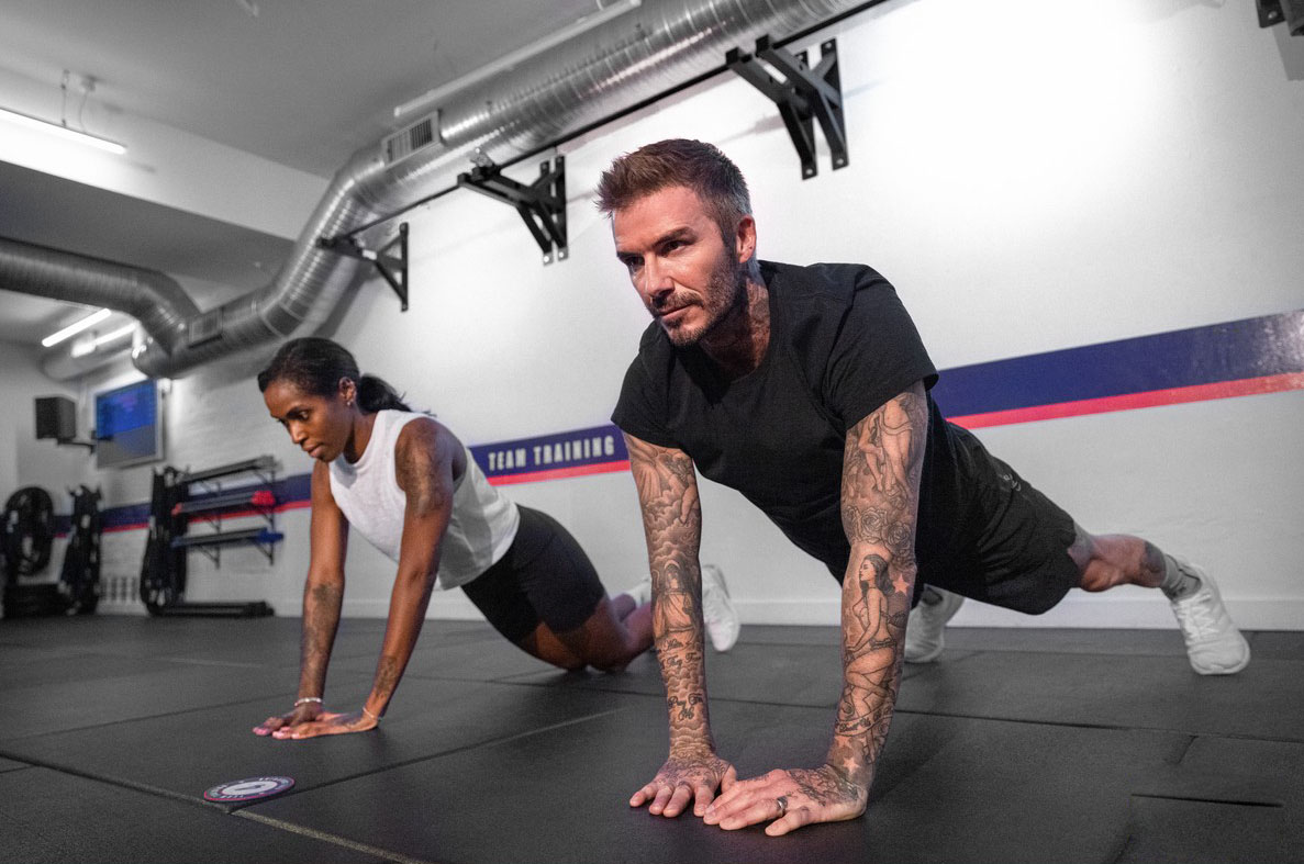 David Beckham presents a new workout called DB45