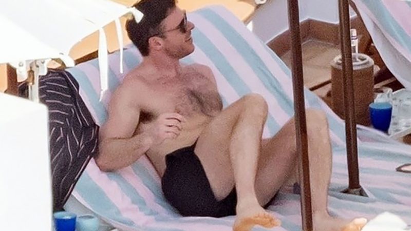 Richard Madden showed off his muscular torso in Positano