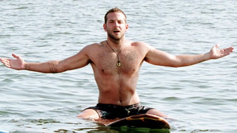 Bradley Cooper flaunted his beefy torso while on vacation with his ex