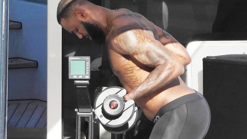 LeBron James Caught During A Hot Yacht Workout