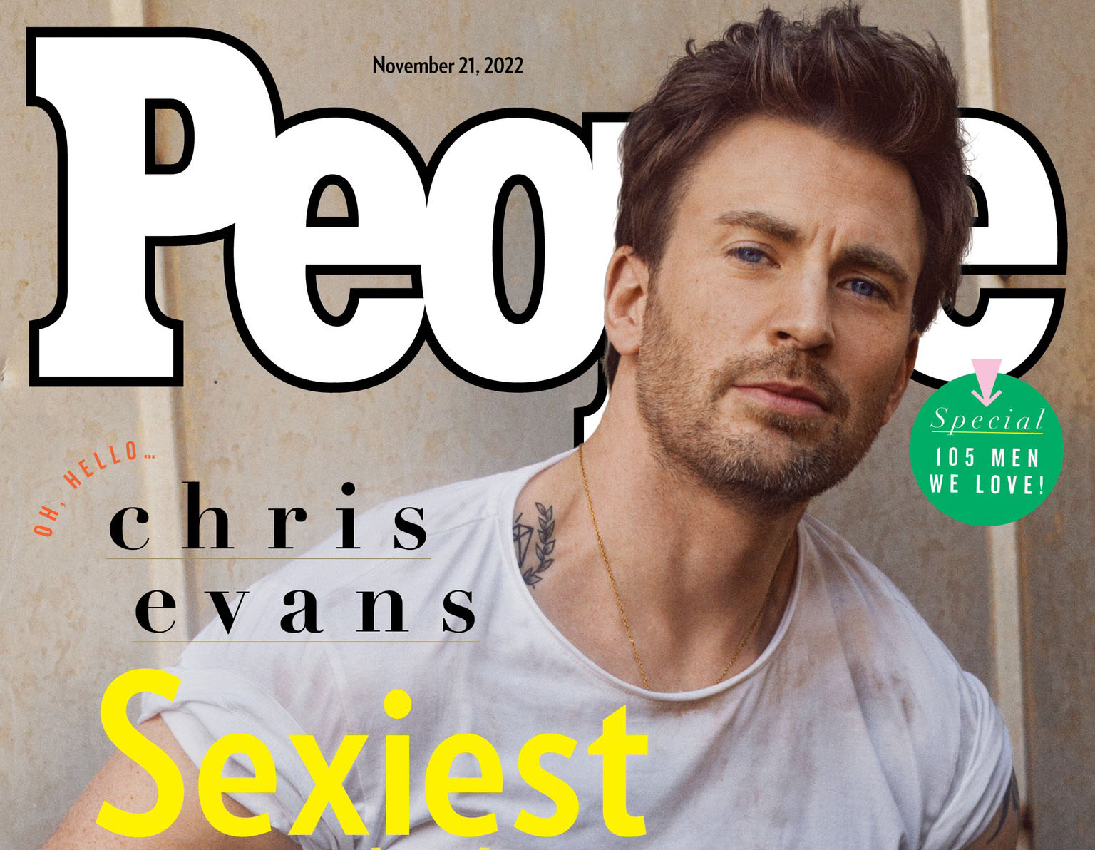 Chris Evans got the title of the sexiest man of the year!