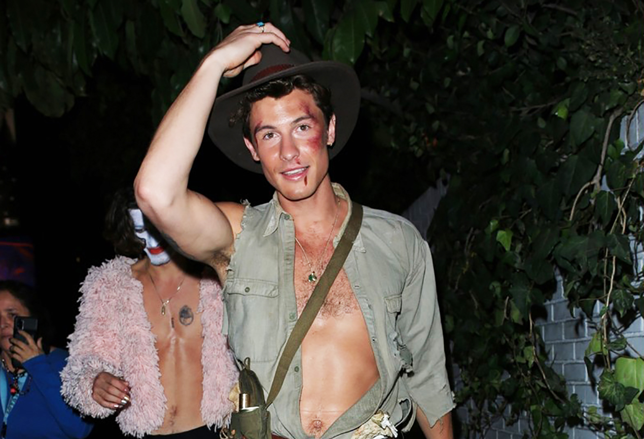 Shawn Mendes reincarnated as Indiana Jones for the Halloween party