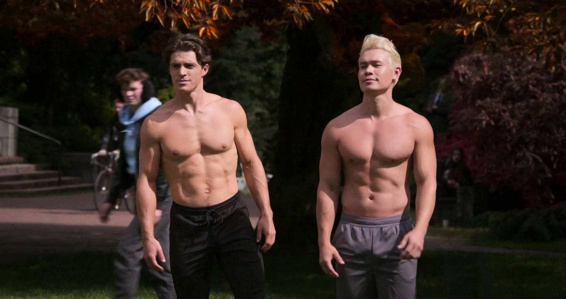 Check out Spencer Neville shirtless promo pics for ‘The Sex Lives of College Girls’
