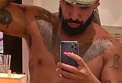 Drake shirtless