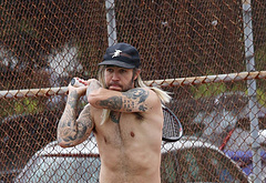 Pete Wentz shirtless