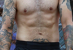 Pete Wentz shirtless