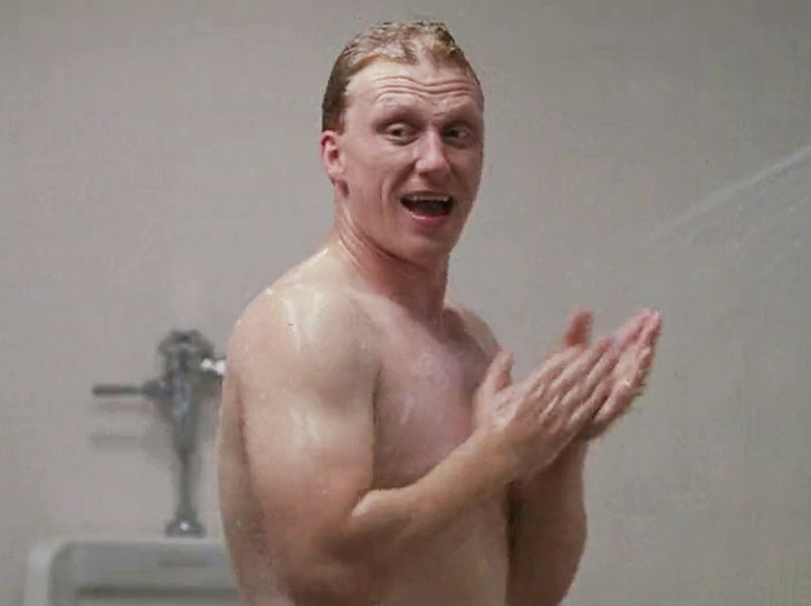 Kevin McKidd nude shower scenes