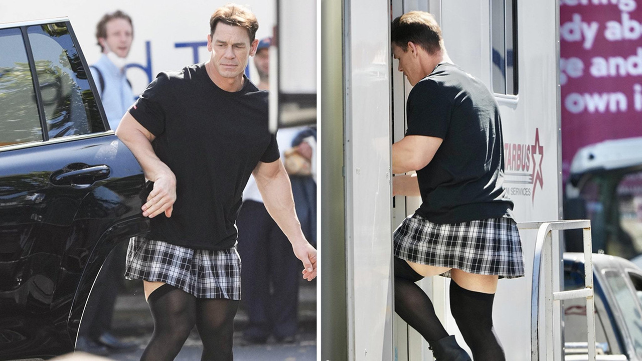 John Cena Caught By Paparazzi in Sexy Stockings image picture
