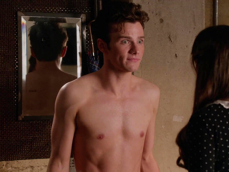 Chris Colfer shirtless