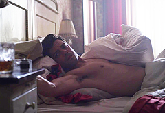 Dominic Cooper shirtless