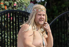 James Corden shirtless