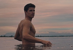 Robbie Amell shirtless