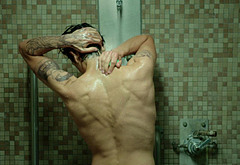 Adrien Brody nude shower