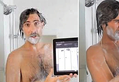 Jason Schwartzman nude in shower