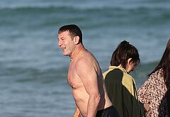 Jason Isaacs shirtless