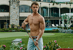 Adam Demos shirtless