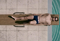 Pierre Niney shirtless