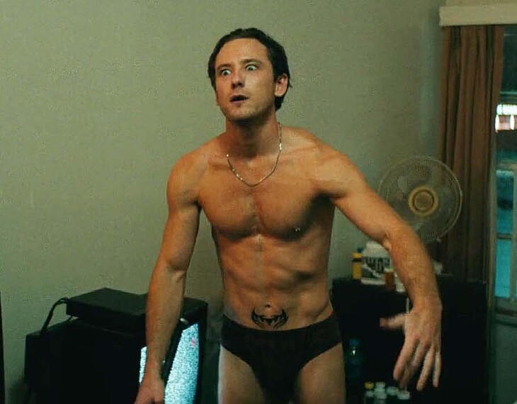 Lewis Pullman cock bulge