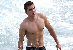 Dave Franco shirtless paparazzi