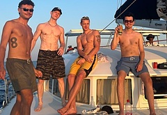 Patrick Gibson shirtless