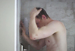 Patrick Gibson in shower