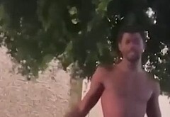 Lil Nas X nude outdoors