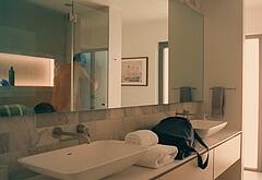Kyle Marvin in shower